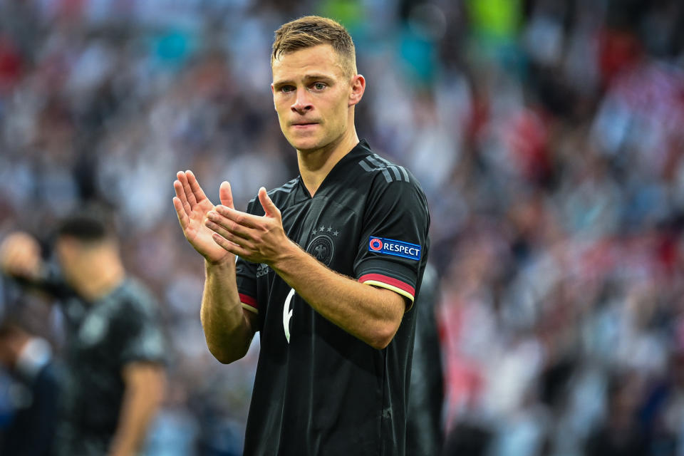 Joshua Kimmich nach dem Achtelfinal-Aus der DFB-Elf gegen England. (Bild: Marvin Ibo Guengoer/Getty Images)