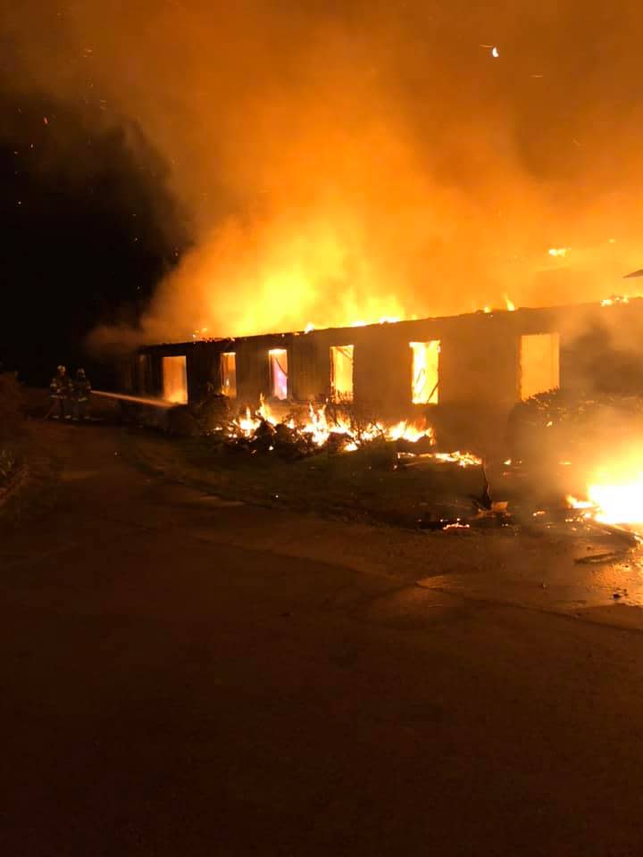 Highlander Center fire in New Market, Tennessee, on March 29, 2019.