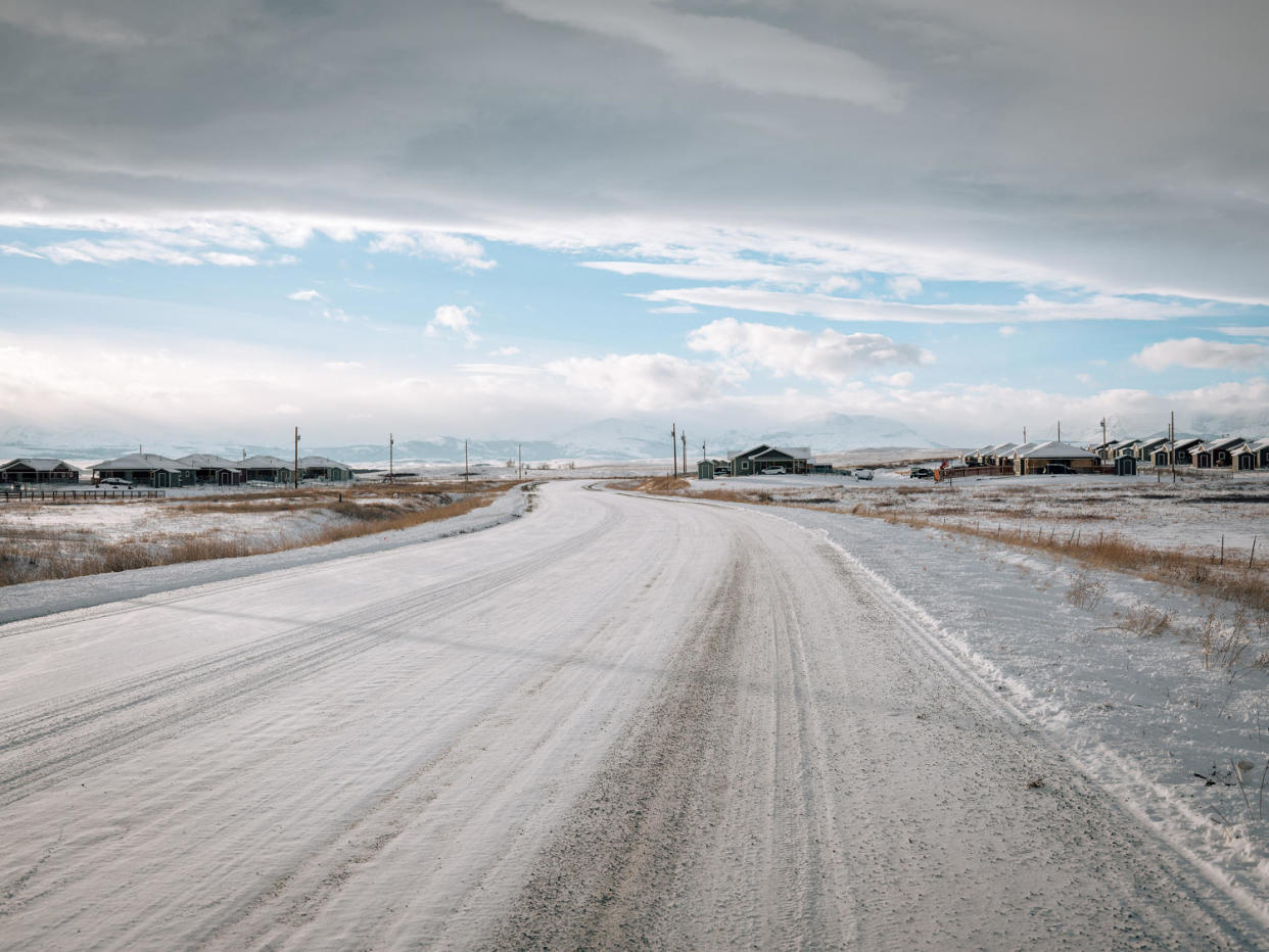 South of Canada and east of Glacier National Park, Browning, Mt., is a remote, and often overlooked town at the edge of the Great Plains. (Aaron Agosto for NBC News)