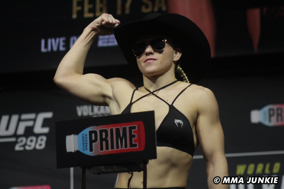 Miranda Maverick UFC 298 ceremonial weigh-ins