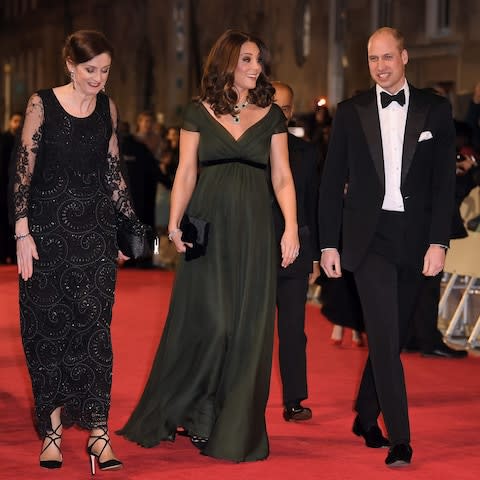 Amanda Berry, Catherine Duchess of Cambridge and Prince William - Credit: James Gourley/BAFTA//REX/Shutterstock