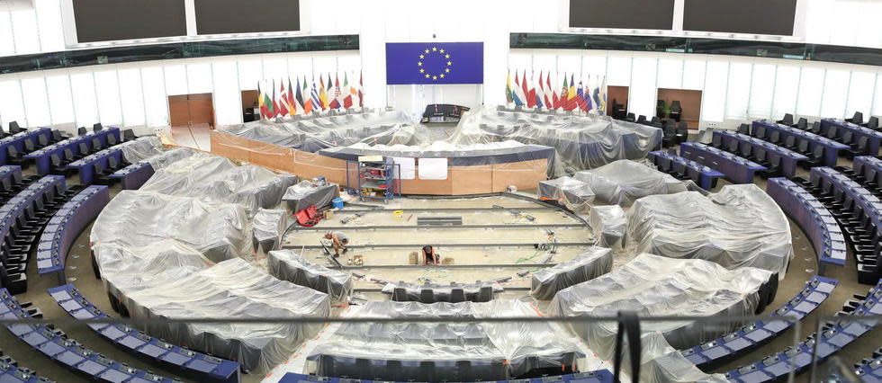 L'hémicycle du Parlement européen, à Strasbourg (illustration). 
