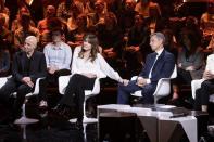 <p>Carla Bruni et Nicolas Sarkozy dans l'émission "Le Grand Echiquier", diffusée le 1er juillet sur France 2. </p>