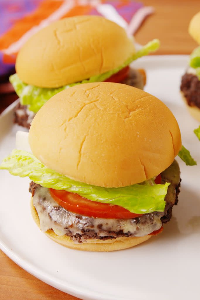 <p>Unleash your inner herbivore with this hearty veggie burger.</p><p>Get the recipe from <a href="https://www.delish.com/cooking/recipe-ideas/recipes/a53074/best-veggie-burger-recipe/" rel="nofollow noopener" target="_blank" data-ylk="slk:Delish;elm:context_link;itc:0;sec:content-canvas" class="link ">Delish</a>.</p>