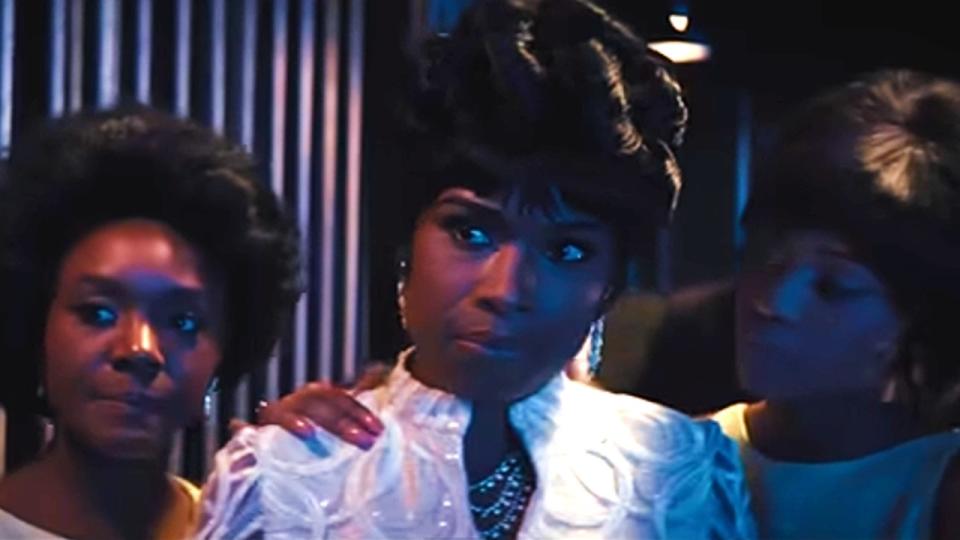 <p> The 2021 biopic, Respect, chronicles the life and times of the Queen of Soul Aretha Franklin with her ascension from the church to music royalty in the 1960s and 1970s. </p> <p> The film touches on Franklin&apos;s difficult life from sexual abuse to racism and sexism in the music business to her relationships with her parents and first husband, Ted White. But, the real centerpiece is the legendary singer&#x2019;s music as Jennifer Hudson channels Franklin for the headlining song, &#x201C;Ac-Cent-Tchu-Ate The Positive,&#x201D; &#x201C;I Never Loved a Man (The Way I Love You),&#x201D; and &#x201C;Take My Hand, Precious Lord.&#x201D; Hudson earned a SAG nom and NAACP Image win. The film&#x2019;s all-star supporting cast, including Forest Whittaker, Audra Macdonald, and Mary J. Blige, fleshes out the singer&#x2019;s life story. </p>