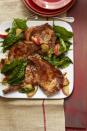 <p>Naturally sweet, pork chops are the perfect anchor for this delectable meal that includes two favorite fall ingredients - fresh apples and apple cider.</p><p><a rel="nofollow noopener" href="https://www.womansday.com/food-recipes/food-drinks/recipes/a12299/pork-chops-apples-cider-pan-sauce-recipe-wdy1013/" target="_blank" data-ylk="slk:Get the recipe.;elm:context_link;itc:0;sec:content-canvas" class="link "><strong>Get the recipe. </strong></a></p>