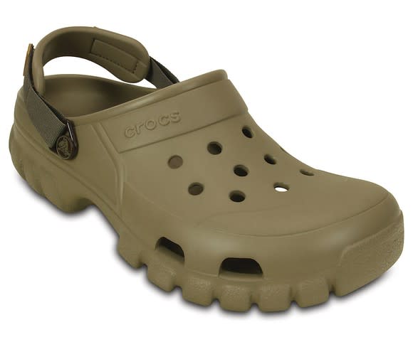 A Crocs clog.