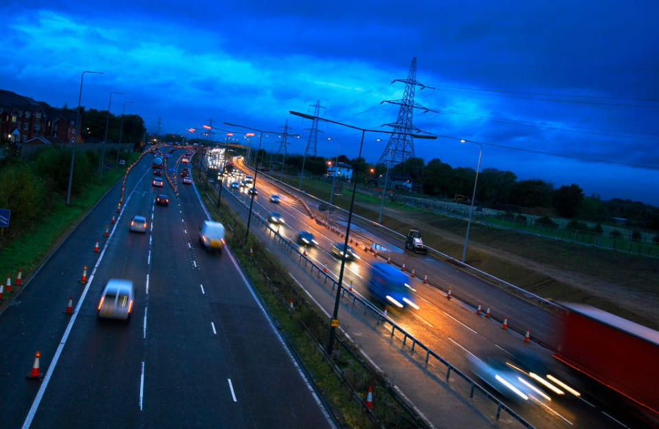 The baby was born along the M60 motorway (Picture: Getty)