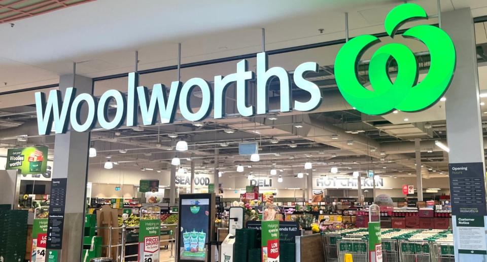 Woolworths store front.