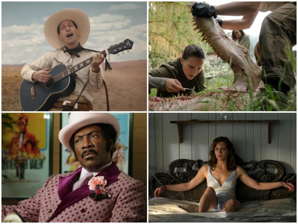 'The Ballad of Buster Scruggs', 'Annihilation', 'Dolemite Is My Name' and 'Gerald's Game' are among the best original films to watch on Netflix (Netflix)