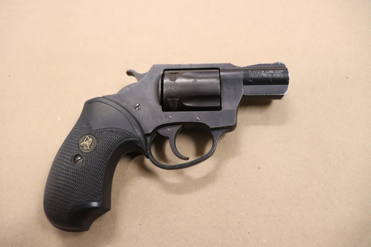 The Polk County Sheriff's Office said investigators found this gun in Daniele Hamilton's home with three empty chambers. They also found three spent shell casings in the garbage.
