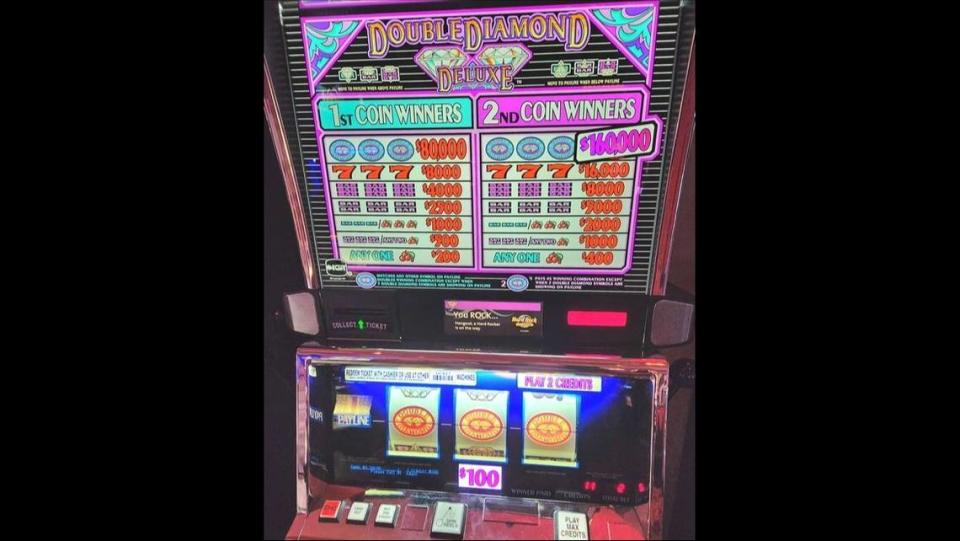 This Double Diamonds slot machine at Hard Rock Casino Biloxi paid a $160,000 jackpot in June. This is the fifth jackpot at a Biloxi casino so far this year.