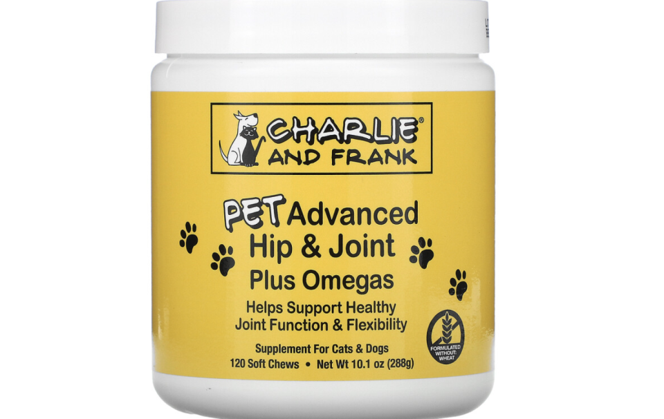 Pet Advanced Hip & Joint Plus Omegas, For Cats & Dogs, 120 Soft Chews. PHOTO: iHerb