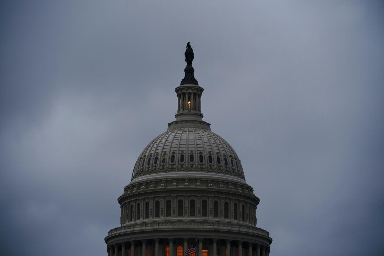 Senate is due to confirm Amy Coney Barrett on Monday  (AP)