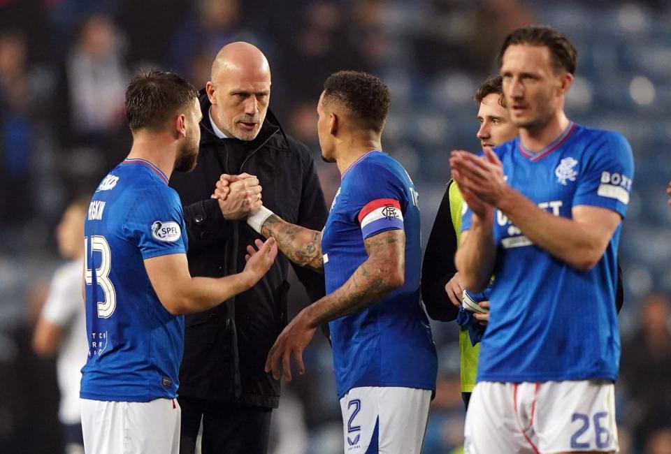 Philippe Clement believes qualifying for the Champions League would give Rangers a major advantage (Andrew Milligan/PA Wire)