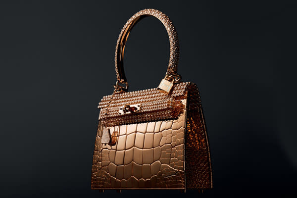 In 2012, Hermes created a $2 million handbag made of pure gold. The brand enlisted the help of jeweller and shoemaker Pierre Hardy to create four versions, which are adorned with 1,600 diamonds and reportedly took two years to complete.