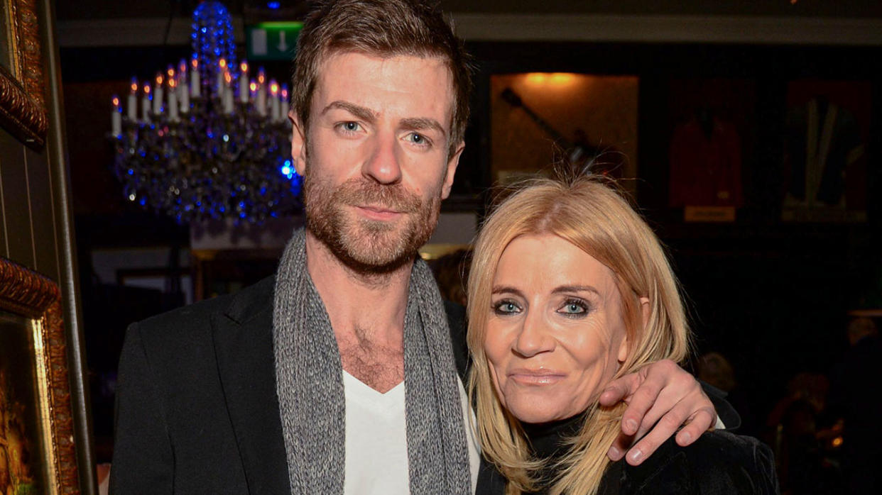 Michelle Collins with husband Mike Davidson in 2020. (Shutterstock)