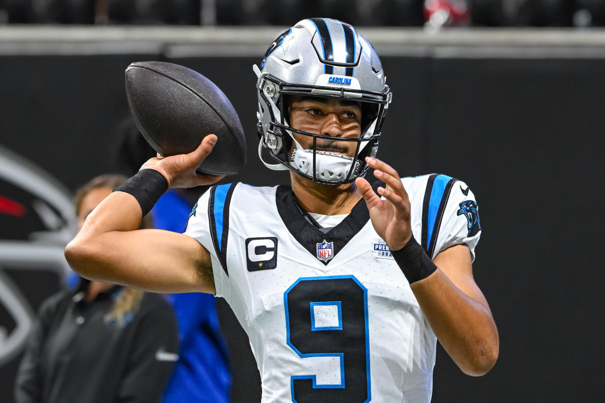 Panthers' Bryce Young throws first career TD pass to Hayden Hurst