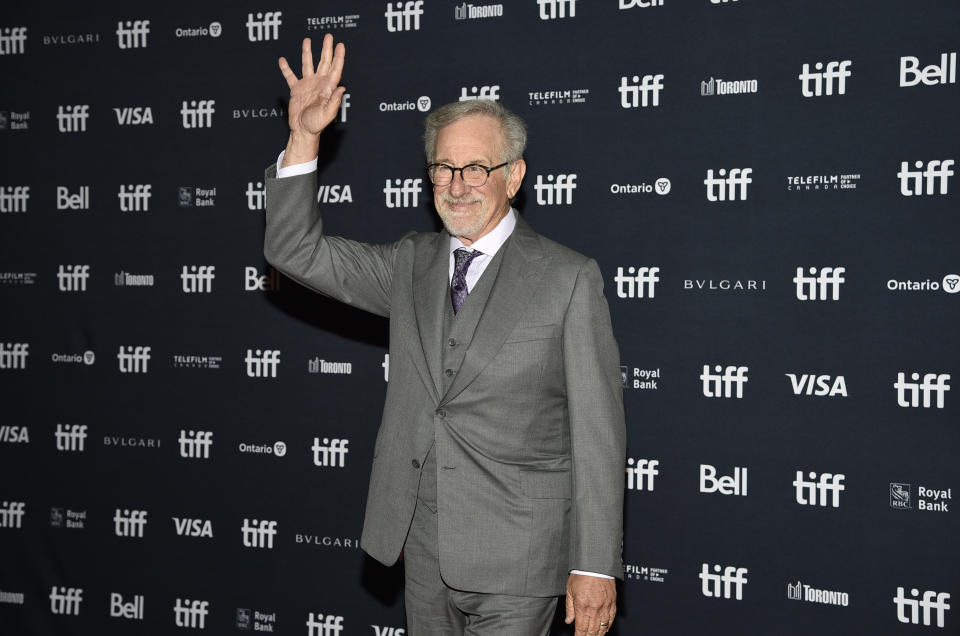 Director Steven Spielberg attends the premiere of "The Fabelmans" at the Princess of Wales Theatre during the Toronto International Film Festival, Saturday, Sept. 10, 2022, in Toronto. (Photo by Evan Agostini/Invision/AP)