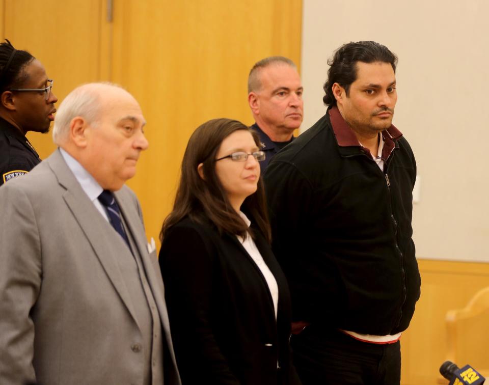 Luis Alturet-Rivera, charged with second-degree murder in the Jan. 22, 2017, shooting death of his girlfriend, Diana Casado, appeared in Westchester County Court Oct. 8, 2019 for his arraignment on charges in Casado's death.