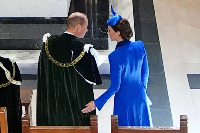 <p>PETER BYRNE/POOL/AFP via Getty Images</p> Prince William and Kate Middleton at the Scotland coronation celebration on July 5