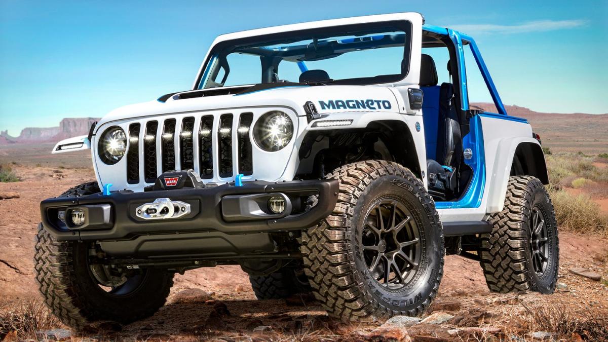 Jeep's all-electric Wrangler concept has a six-speed manual transmission |  Engadget