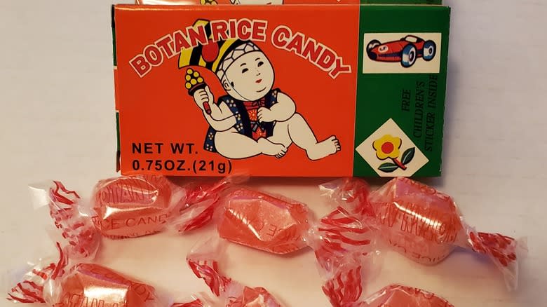 Botan Rice Candy with boxes