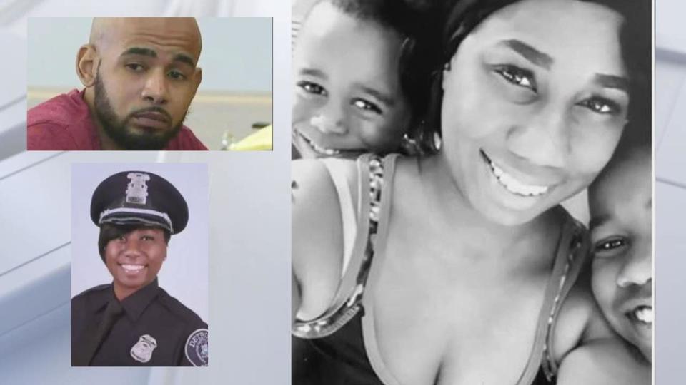<div>Top left: Eddie Ray Jr. Johnson, below DPD Sgt. Elaine Williams, Williams with her children at right.</div>