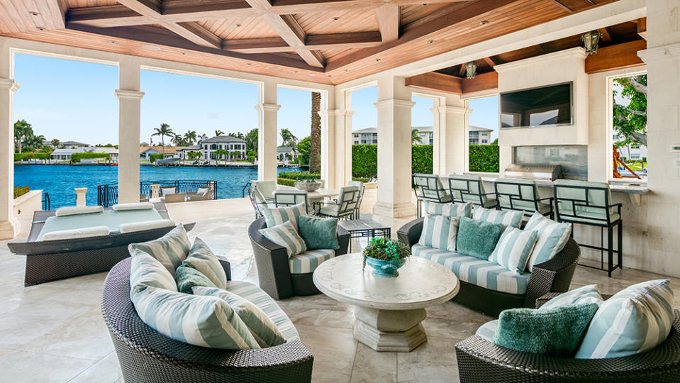 The outdoor lounge - Credit: Photo: Courtesy of The Carroll Group