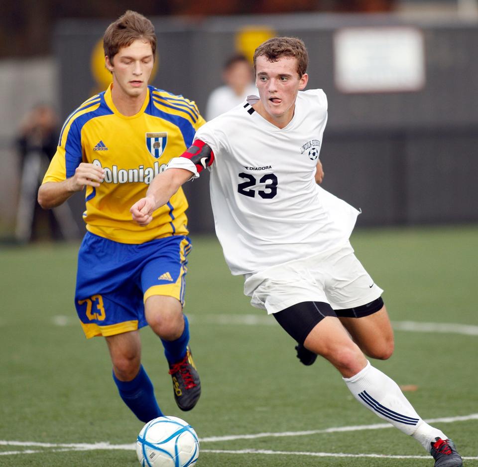 Lincoln-Sudbury's Cole DeNormandie (right) was named the Gatorade Massachusetts Player of the Year in 2011.