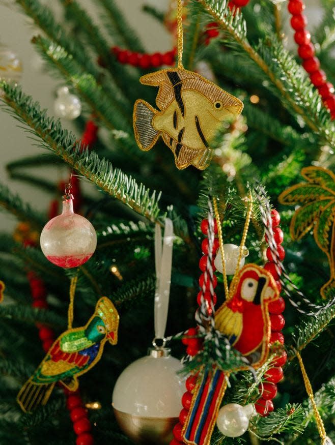 Adornos Tropicales para el árbol de Navidad