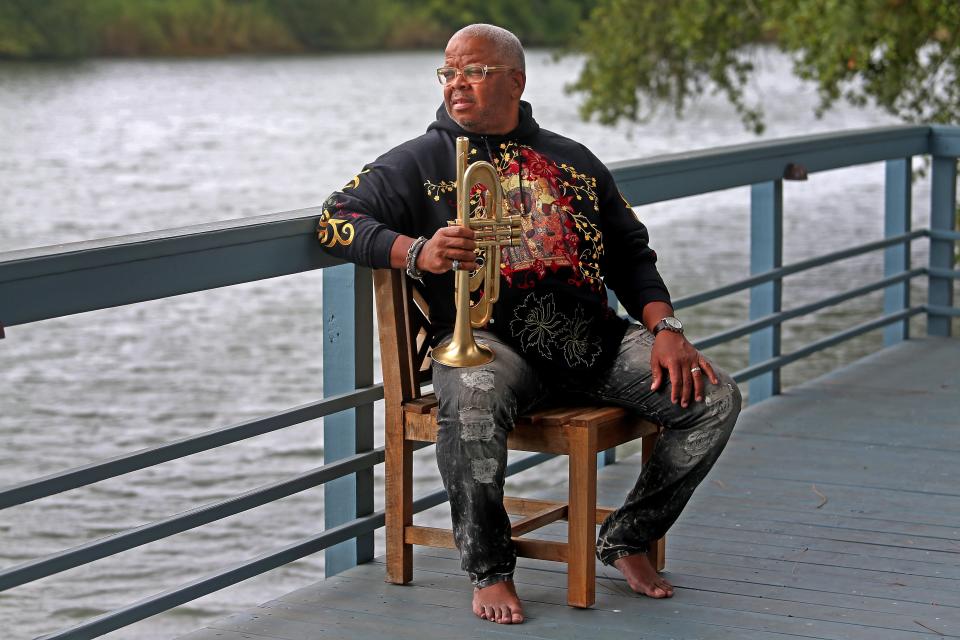 Jazz trumpeter and composer Terence Blanchard at his home on Bayou St. John in New Orleans. Photographed on Wednesday, September 16, 2020.