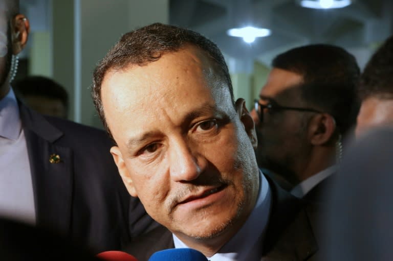 UN Special Envoy to Yemen, Ismail Ould Cheikh Ahmed pictured in Kuwait City on April 26, 2016