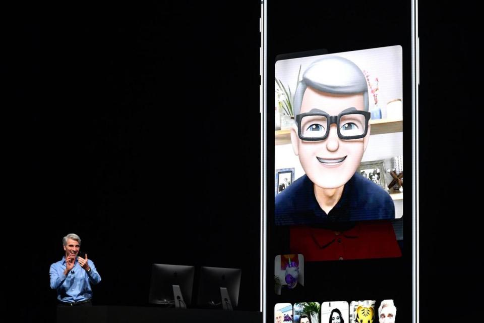 Apple's new augmented reality emojis, named Memojis (JOSH EDELSON / Contributor / Getty)