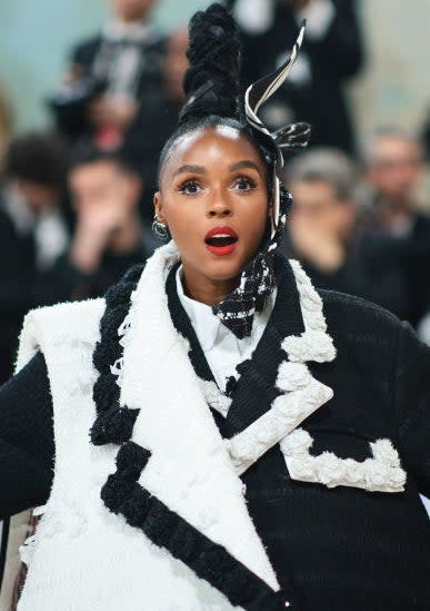 A closeup on Janelle Monáe