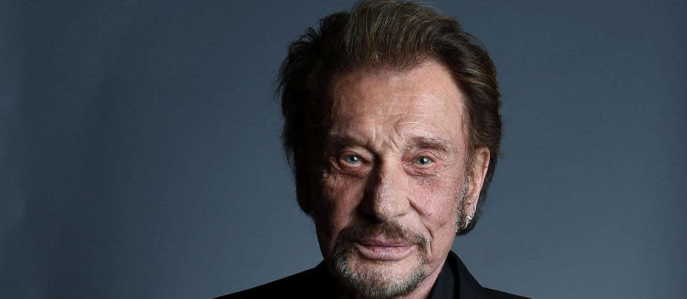 Johnny Hallyday photographié le 19 avril 2016, dix-huit mois avant sa mort.
