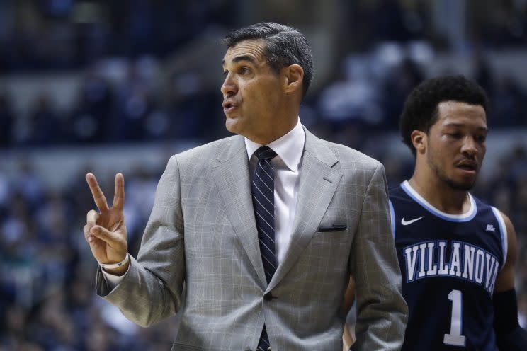 Jay Wright and Villanova once again look like title contenders after finishing their regular season 28-3. (Getty)