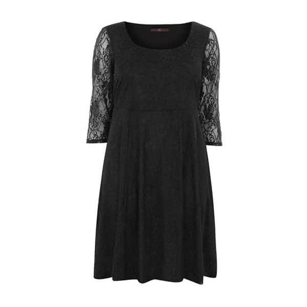 Black lace skater dress - £45 - Evans