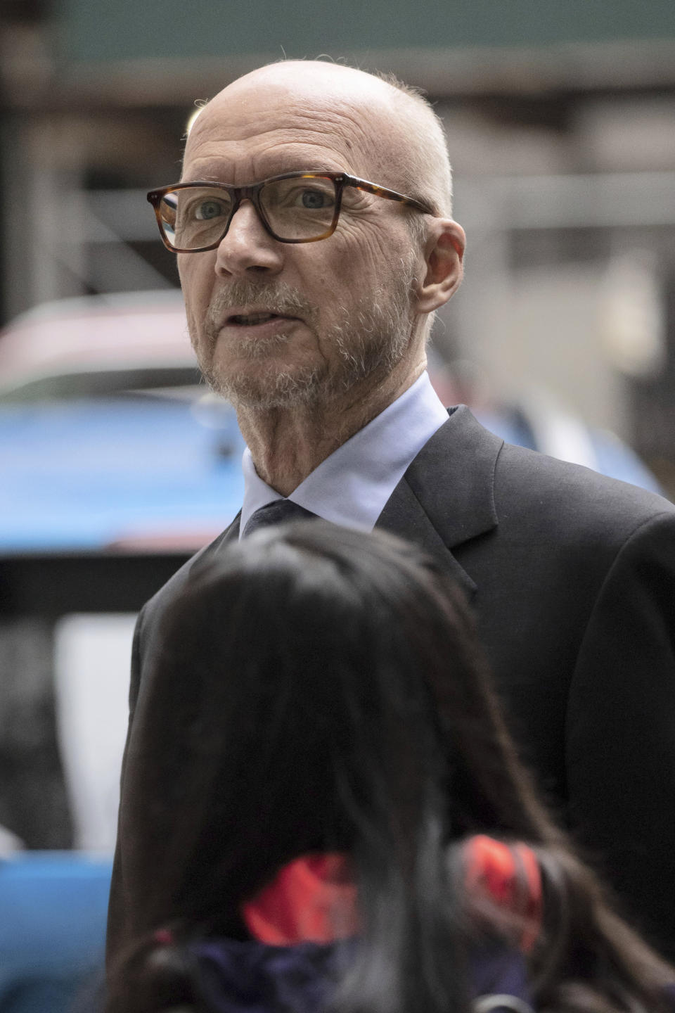 Canadian-born film director Paul Haggis arrives at New York Supreme Court for his sexual assault case, Monday, Oct 17, 2022 in New York. (AP Photo/Yuki Iwamura)