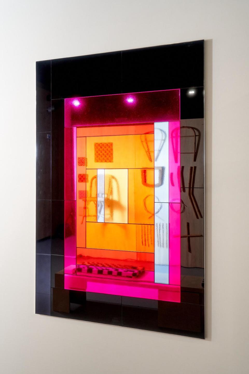 Artist Martin Grasser’s Portraits collection reinterprets letterforms through the medium of multicolored beveled mirrors