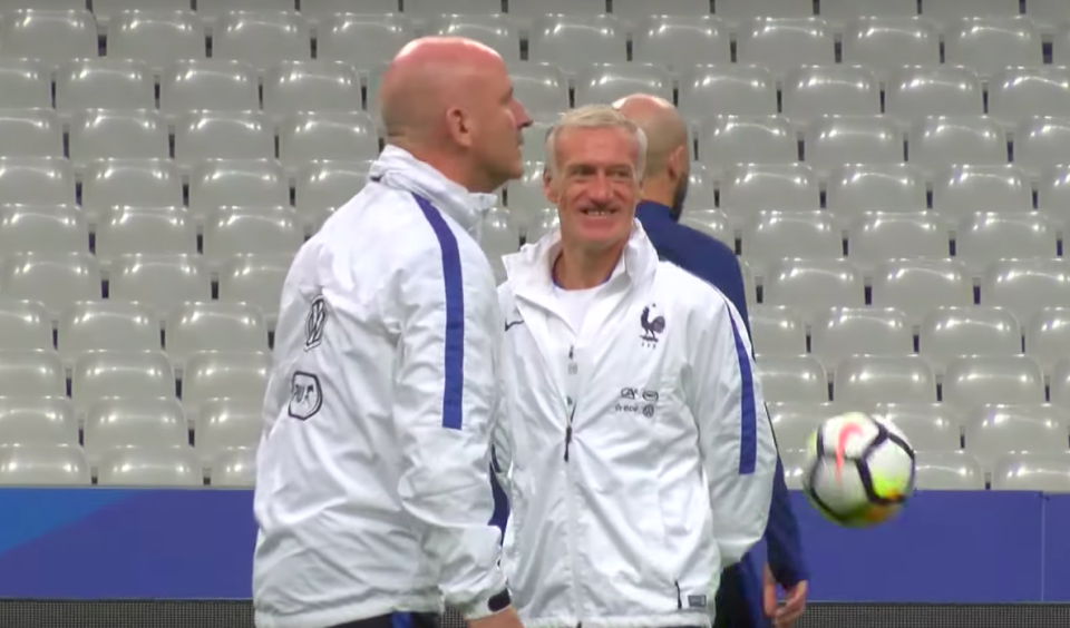 Les Bleus à l’entraînement