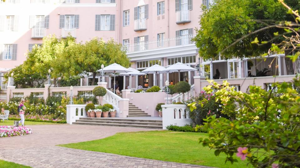 best pink hotels belmond mount nelson veranda