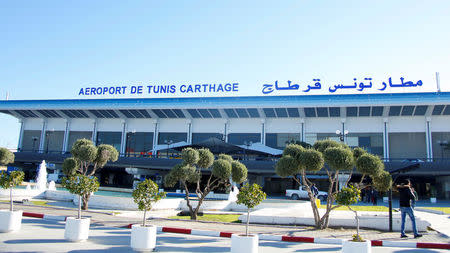 A general view shows Tunis-Carthage International Airport in Tunis, Tunisia, December 25, 2017. REUTERS/Zoubeir Souissi