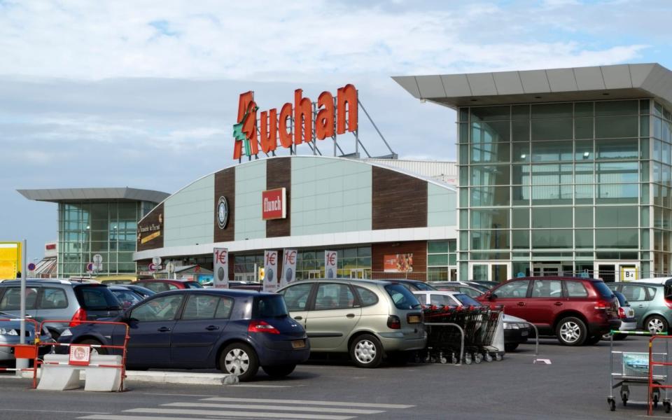 Commercial zones usually contain discount stores and a supermarket