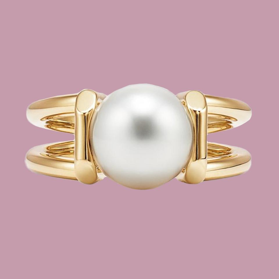 Tiffany HardWear South Sea White Pearl Ring