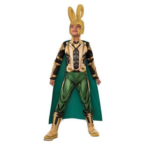 <p><a href="https://go.redirectingat.com?id=74968X1596630&url=https%3A%2F%2Fwww.halloweencostumes.com%2Fchild-deluxe-loki-costume.html&sref=https%3A%2F%2F" rel="nofollow noopener" target="_blank" data-ylk="slk:Shop Now;elm:context_link;itc:0;sec:content-canvas" class="link ">Shop Now</a></p><p>'Avengers' Loki Costume (Child)</p><p>halloweencostumes.com</p><p>$17.50</p><span class="copyright">HalloweenCostumes.com</span>