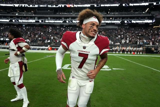 Arizona Cardinals cornerback Byron Murphy (7) celebrates after