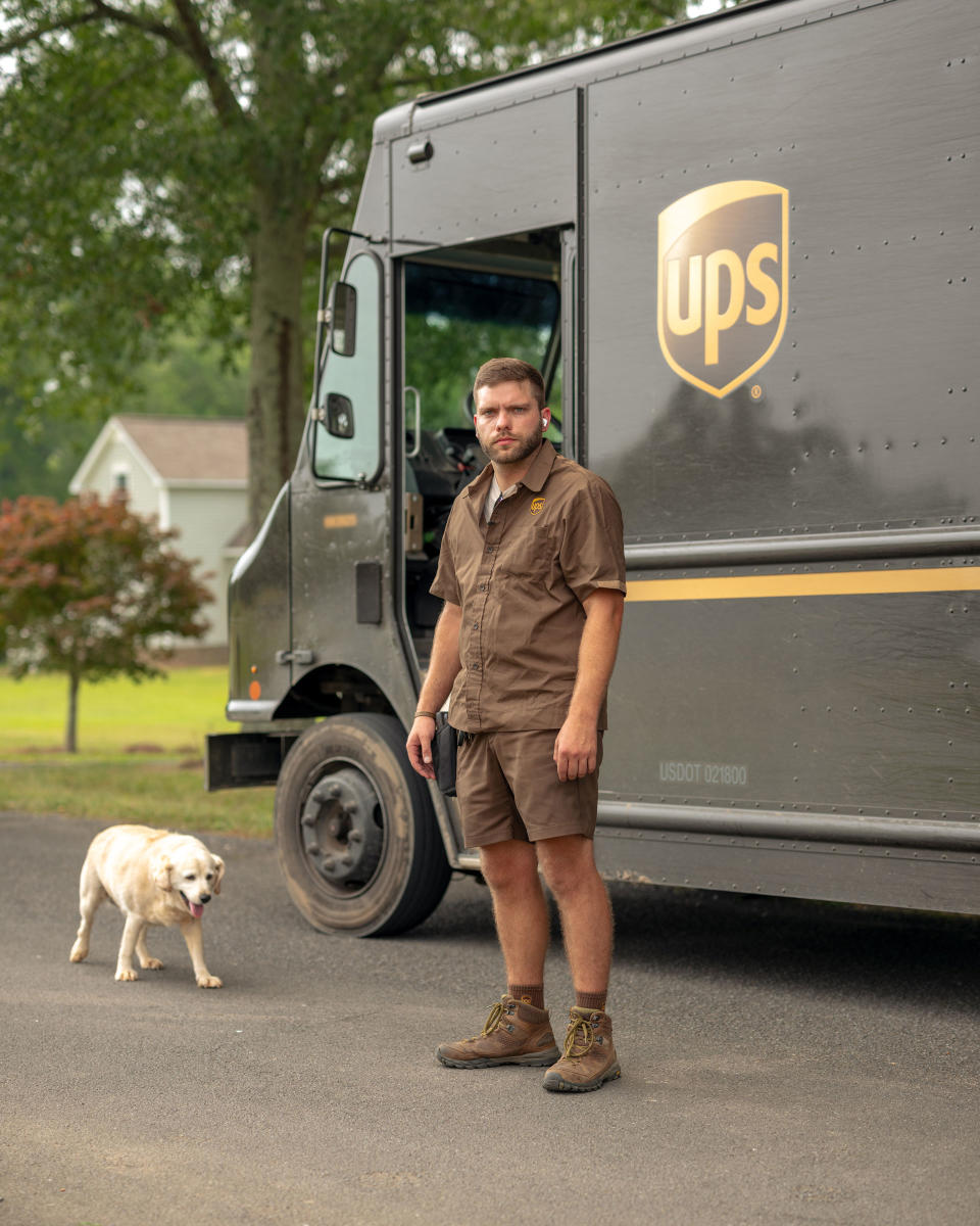 UPS driver Barkley Wimpee, 28, collapsed with heat stroke last summer while on his Georgia deliver route. Air conditioning the delivery vehicles should be a no brainer, he says.<span class="copyright">José Ibarra Rizo for TIME</span>
