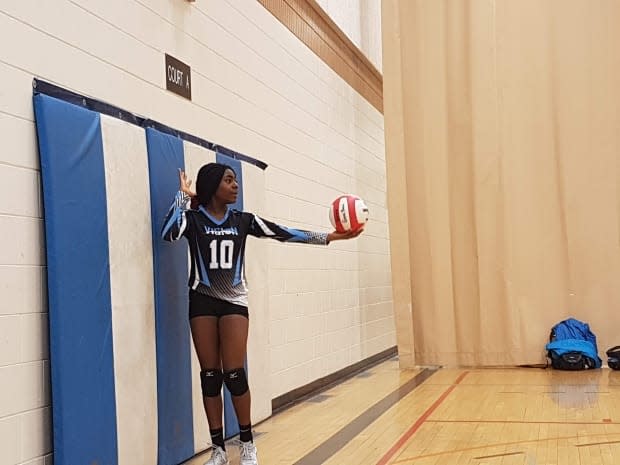 Whitney Ashu, 14, says her volleyball coach told her and her teammates he has free speech and should be able to use the N-word during a discussion of racial issues at a practice last week.  (Submitted by Pauline Takor - image credit)