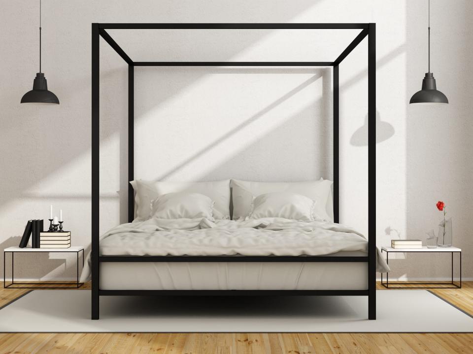 iron canopy bed